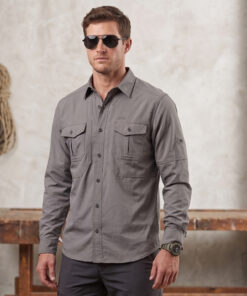 Camisa aventura terra gris