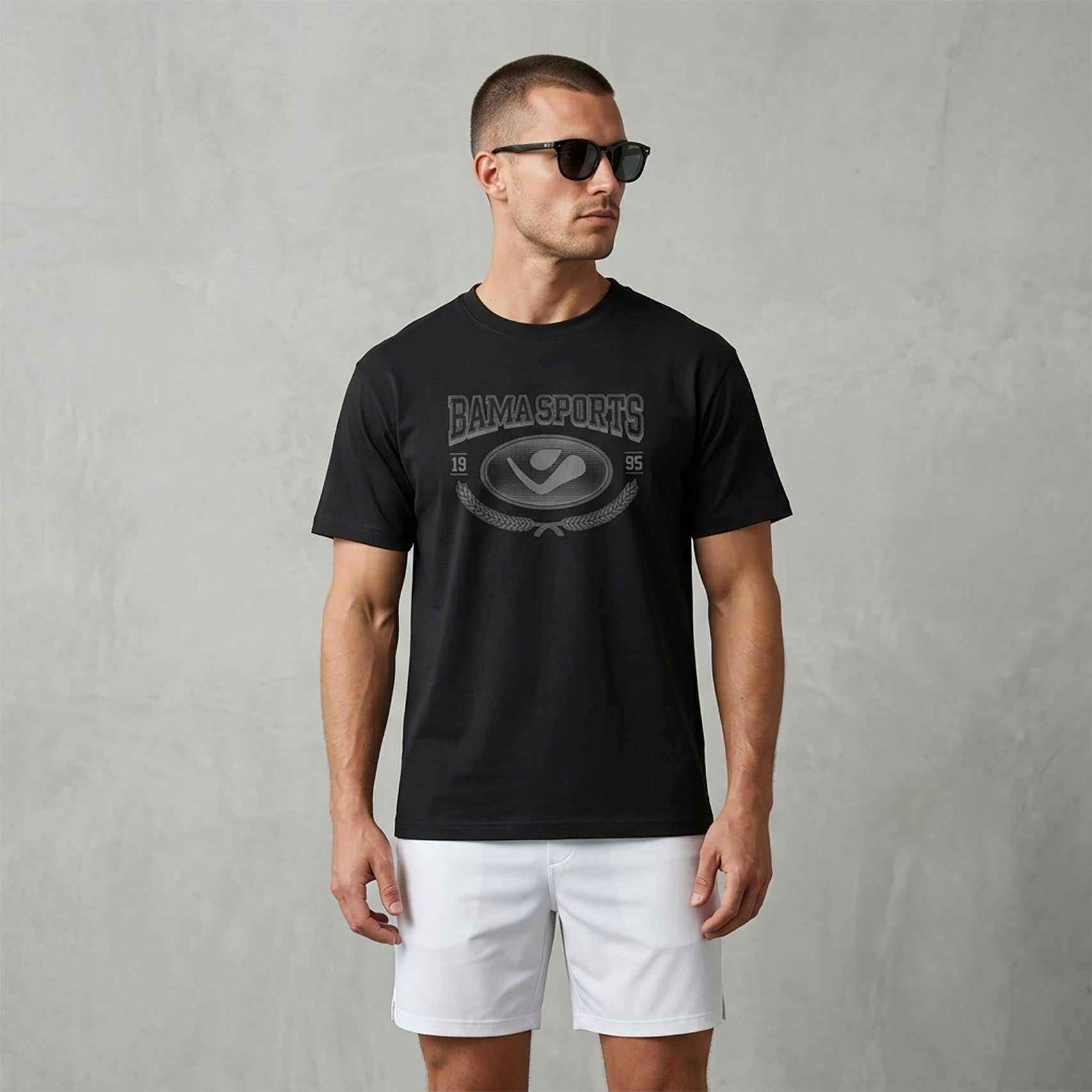 Polo bama sports regular fit black - Imagen 2